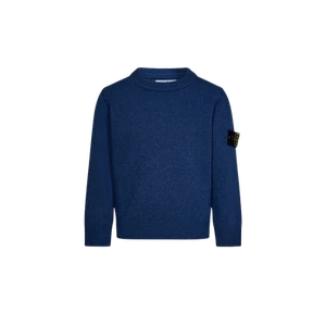 (Kids) Stone Island 502Z1 Stocking Stitch Wool Viscose Nylon Cashmere Blend Crew - Picture 1 of 4