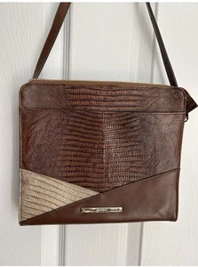 BRAHMIN Purse -Erin Anywhere Crossbody Tri-Texture Perfect Condition W/ Dust Bag - Picture 1 of 6