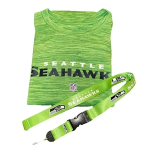 The Nike Tee Dri Fit Long Sleeve Men’s Size Large Seattle Seahawks With Lanyard - Picture 1 of 8