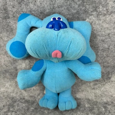 Peluche de peluche parlante Tyco Blues Clues SING A LO LARGO AZUL 12" 1997 de colección (funciona) Foto 1 de 4