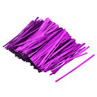 800Pcs 4 Inches Metallic Twist Ties Decorative Ties for Candy Bag, Purple