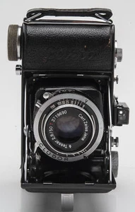 Beltica Fotocamera Pieghevole Carl Zeiss Jena Tessar 2.8/50mm T Ottica - Picture 1 of 5