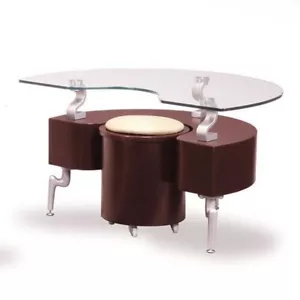 Global Furniture Mahogany Coffee End Table Base NEW IN BOX 288ME-BS 288E-BS NOS - Imagen 1 de 15