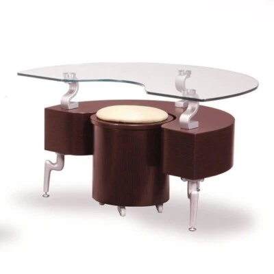 Base de mesa de centro Global Furniture mogno nova na caixa 288me-bs 288e-bs nos - Imagem 1 de 4