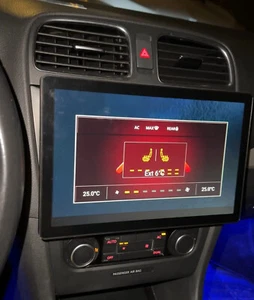 Cartablet 13" Touch Android Compatibile VW Volkswagen Golf 6 CARPLAY GPS WIFI - Foto 1 di 1