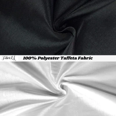 FabricLA 100% Polyester Taffeta Fabric -  Non-Stretch Solid Fabric by The Yard - Image 1 of 4