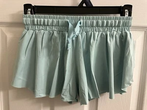 Liberty Pro YS Girls Small Butterfly Skirt Shorts Light Blue Aqua - Picture 1 of 3