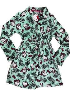 NEW SANRIO Hello Kitty Women's Sleepwear Robe Mint Green Small - Picture 1 of 5