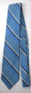 Corbata clásica multicolor a rayas diagonales poliéster 56" Designer Creations para hombre - Imagen 1 de 7