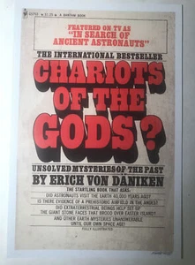 CHARIOTS OF THE GODS Erich Von Daniken Ancient Aliens Conspiracy Poster/Print - Picture 1 of 5