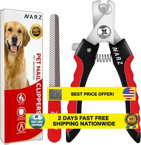 Professional Dog Nail Clippers for Large Dogs – Heavy Duty with Safety Guard new - Picture 1 of 9