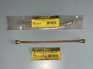 2 Sid Harvey's P127-7 Nozzle Line Copper Tubing Connector 3/16" X 8” - Picture 1 of 6