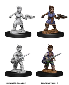 Miniaturas Pathfinder Cortes Profundos Sin Pintar: Mujer Halfling Pícaro - Imagen 1 de 1
