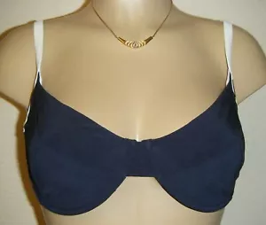 Lepel Milano Bikini Top Size 32DD/E Black Cream Underwired Balcony Bra 44301 New - Picture 1 of 12