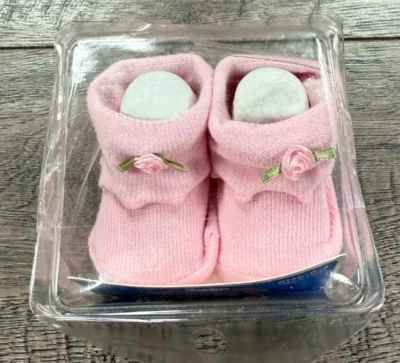 Ropa Bebé Niña Nuevo Bebé Rey 0-6 Meses Rosa Rosebud Botines Foto 1 de 2