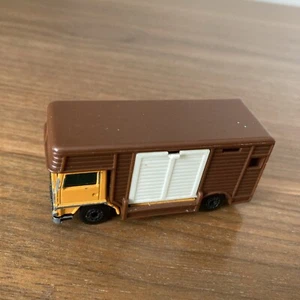 Vintage Matchbox Superfast 1977 No 40 Bedford Horse Box Orange and Brown - Picture 1 of 9