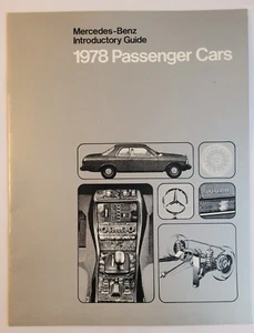 Folleto de guía introductoria de autos de pasajeros Mercedes-Benz 1978 raro - Imagen 1 de 3
