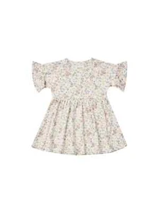 Rylee + Cru Babydoll Dress Wildflower Floral Modal Short Ruffle Sleeve 6-7 - Picture 1 of 13
