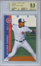 2015 CHOICE GLEYBER TORRES #25 SOUTH BEND CUBS BGS 9.5 GEM MINT 10 CENTERING