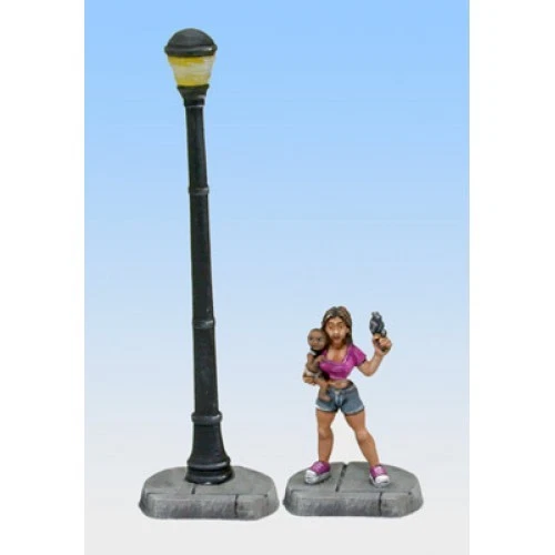 Armorcast 28mm Pewter ACCS006 Vintage Lamppost (3 pcs) New Modern Terrain - Image 1 of 1