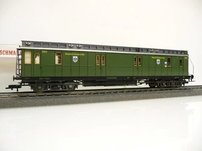 Fleischmann 5803 H0 Postwagen der KPEV 2993 grün Ep. I mit Innenbeleuchtung !! - Bild 1 von 4