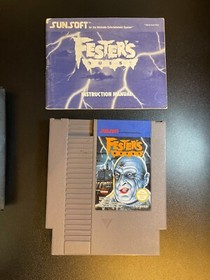 Fester's Quest (Nintendo NES 1989) con MANUALE - PAL - versione INGLESE -PULITO