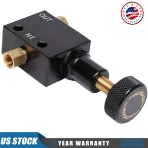 New Black Knob Adjustable Disk Brake Proportioning Valve Universal Aluminum Type - Picture 1 of 12