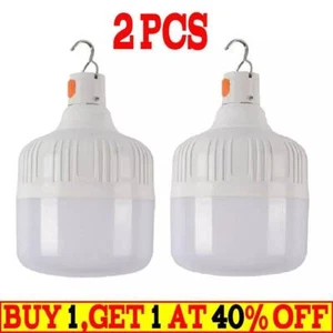 2x Superhelle LED Laterne Campinglicht Zeltlampe USB Wiederaufladbares Nachtlicht - Bild 1 von 8