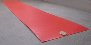 HDPE (Polyethylene) Sheet Red, .035" x 8.25" x 48", Textured Matte - Picture 1 of 3