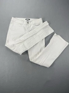 Pantalones de mezclilla White House Black Market para mujer 4s blanco bota pierna cremallera blanca - Imagen 1 de 11