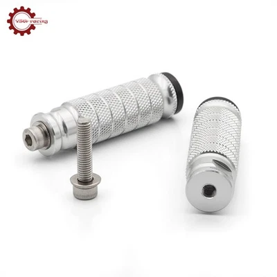 2x Juego de estriberas CNC para pie de motociclista juego trasero pedal bicicleta universal Foto 1 de 4