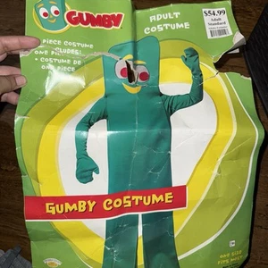 Costume adulto Gumby OS Halloween Dress Up Prema taglia unica - verde - Foto 1 di 2
