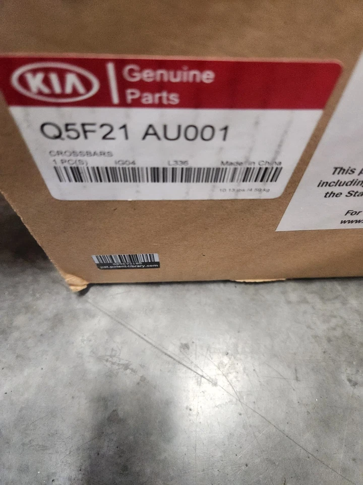 2019-2026 - Kia Seltos Roof Rack Crossbars ~ Q5F21 Au000/AU001 New OEM - Imagem 1 de 3