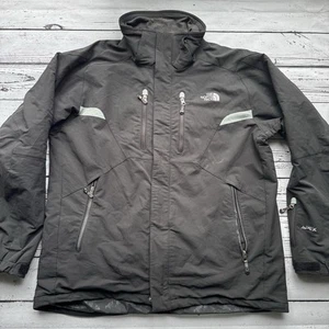 Mens The North Face Black Apex Jacket Full Zip Coat Size ~ XL ~ Needs Work - Picture 1 of 16