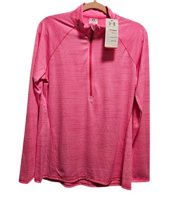 Suéter Under Armour Performance Heat Gear para mujer media cremallera manga larga talla L Foto 1 de 4