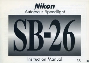 Nikon Speedlight SB-26 - Instruction Manual - Picture 1 of 1