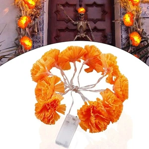 Lichterkette LED Halloween Chrysanthemen Lichter Festival Deko Lichter - Bild 1 von 11