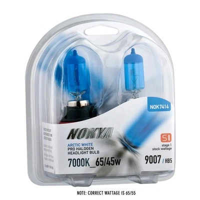 Nokya Arctic White Pro Halogen Headlight Bulbs (2PC) 9007/HB5 65/55w - Image 1 of 3