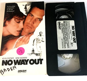 No Way Out Kevin Costner Gene Hackman VHS Tape Ships Free With Tracking - Picture 1 of 2