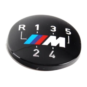 BMW M Emblem Schaltknauf 5 gang = ///M Motorsport = transparent => beleuchtet - Bild 1 von 2