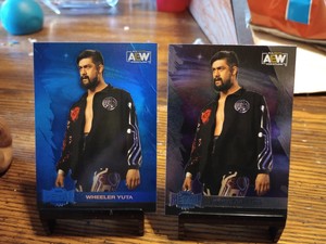 2022 AEW SkyBox Metal Universe Blue + Base Wheeler Yuta #95 All Elite Wrestling