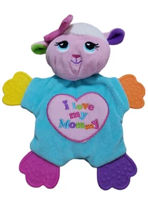Babies 2 Grow Lovey Security Blanket Plush Teether I Love My Mommy Sheep Lamb - Picture 1 of 2