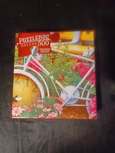 Puzzlebug Deluxe 500 Piece Puzzle - Time to go and Grow- Flowers 20 in X 12 in - Picture 1 of 14