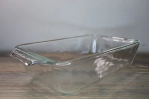 Anchor Hocking Fire King Clear 1 Qt Baking Loaf Pan / 9" x 5" - Picture 1 of 5