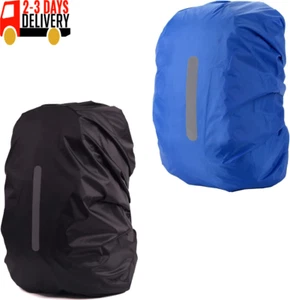 2 Pack Waterproof Rain Cover for Backpack, Backpack Rain Cover with Reflective S - Picture 1 of 16