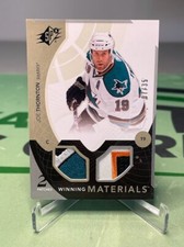 2010-11 SPx Winning Materials Joe Thornton Game Used Jersey /35 -San Jose Sharks