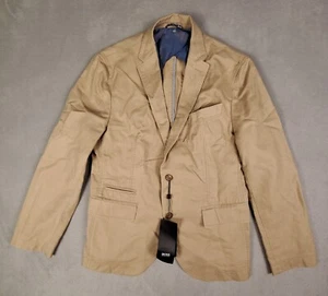 Hugo Boss Maldon Blazer Mens 48R Beige Linen Sport Coat Jacket NWTS $495 - Picture 1 of 24