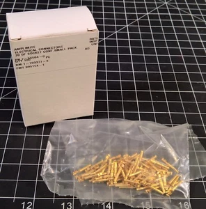 (100) NUOVI Pin presa contatto Amp Tyco TE 66504-0 Mil-Spec HDP-20 20-24AWG CRIMP - Foto 1 di 4