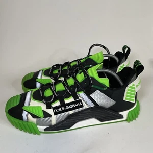 Dolce & Gabbana NS1 Sneakers Green Black White Mens Size 45 / US 12 Shoes No Box - Picture 1 of 9