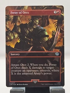 MTG Mint Singles - Foray of Orcs | LTR | Foil | Borderless | SYD - Picture 1 of 1